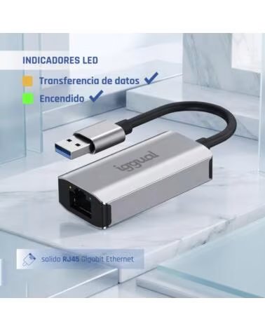 IGGUAL Adaptador USB-A 3 0 a RJ45 Gigabit