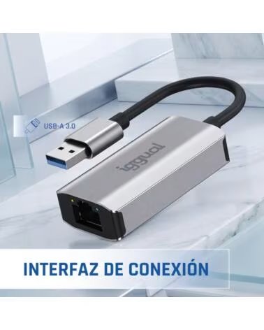 IGGUAL Adaptador USB-A 3 0 a RJ45 Gigabit