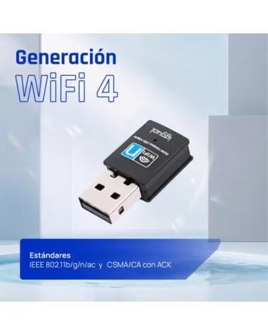 IGGUAL Adaptador USB Wifi 300 Mbps mono 2 4GHz