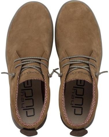 Man shoes HEY DUDE JO SUEDE - CARAPIJO JO SUEDE COGNAC