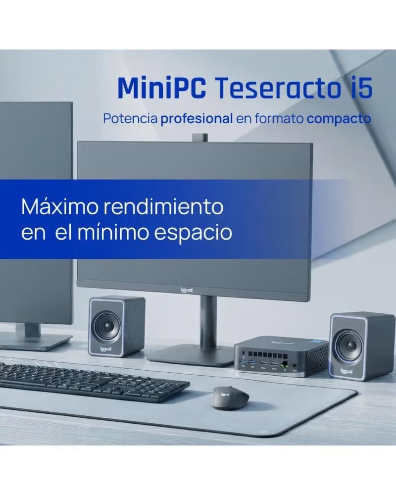 IGGUAL MiniPC Teseracto i5 1235U 16512 2HDMI W11P