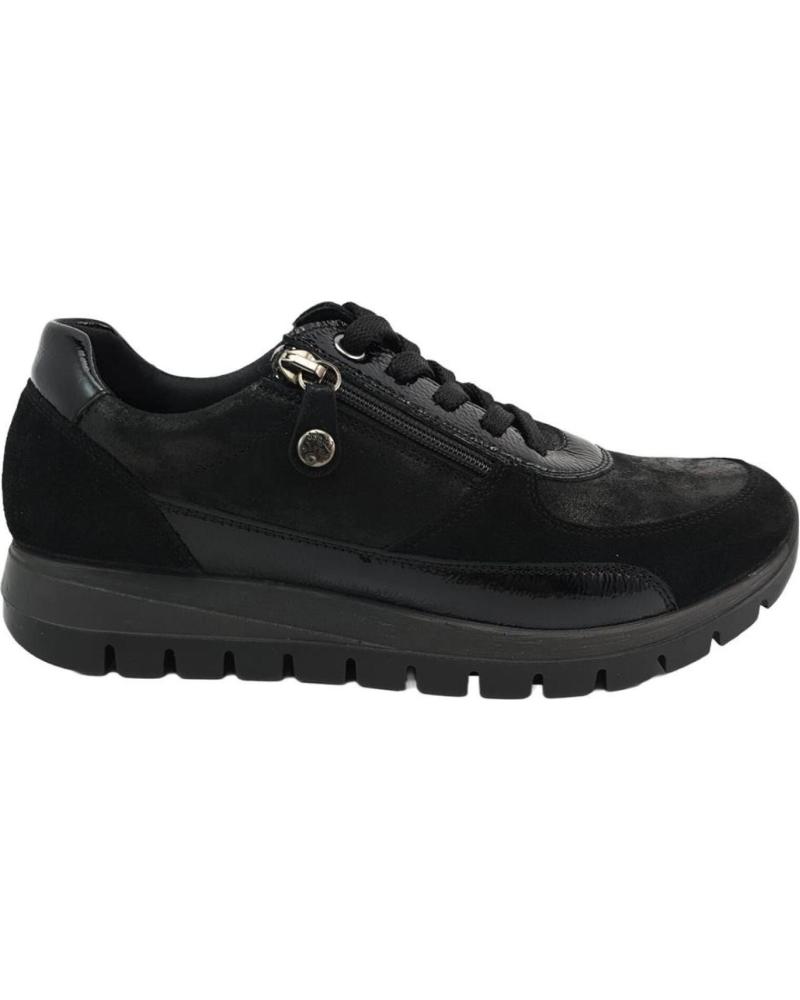 Zapatillas deporte de Mujer IMAC 257540 PIEL NEGRA NEGRO