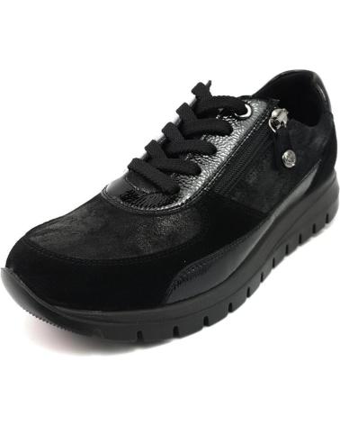 Zapatillas deporte de Mujer IMAC 257540 PIEL NEGRA NEGRO