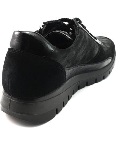 Zapatillas deporte de Mujer IMAC 257540 PIEL NEGRA NEGRO