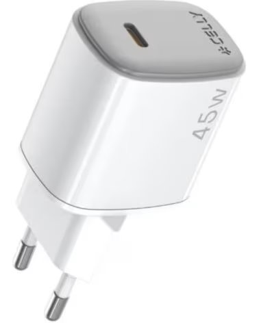 CELLY CHARGEUR GAN 45W USB-C UPTC1USBC45WWH BLANC