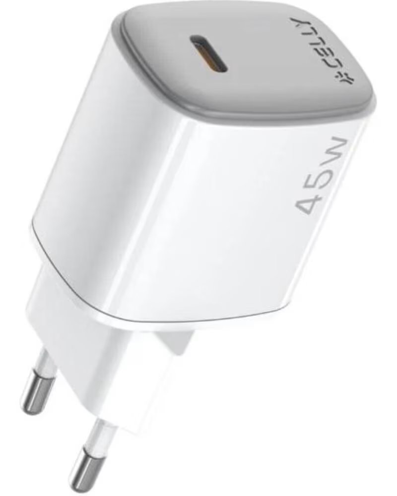 CELLY CHARGEUR GAN 45W USB-C UPTC1USBC45WWH BLANC