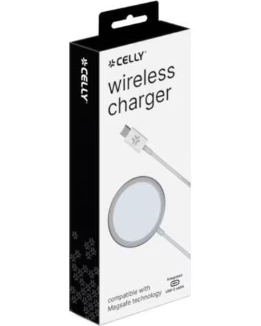 CELLY Cargador inalambrico MAGCHARGEPRO 15W MagSafe USB 4000 WHITE