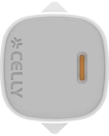 CELLY CHARGEUR MURAL GAN 20W USB-C AVEC CÂBLE LIGHTNING
