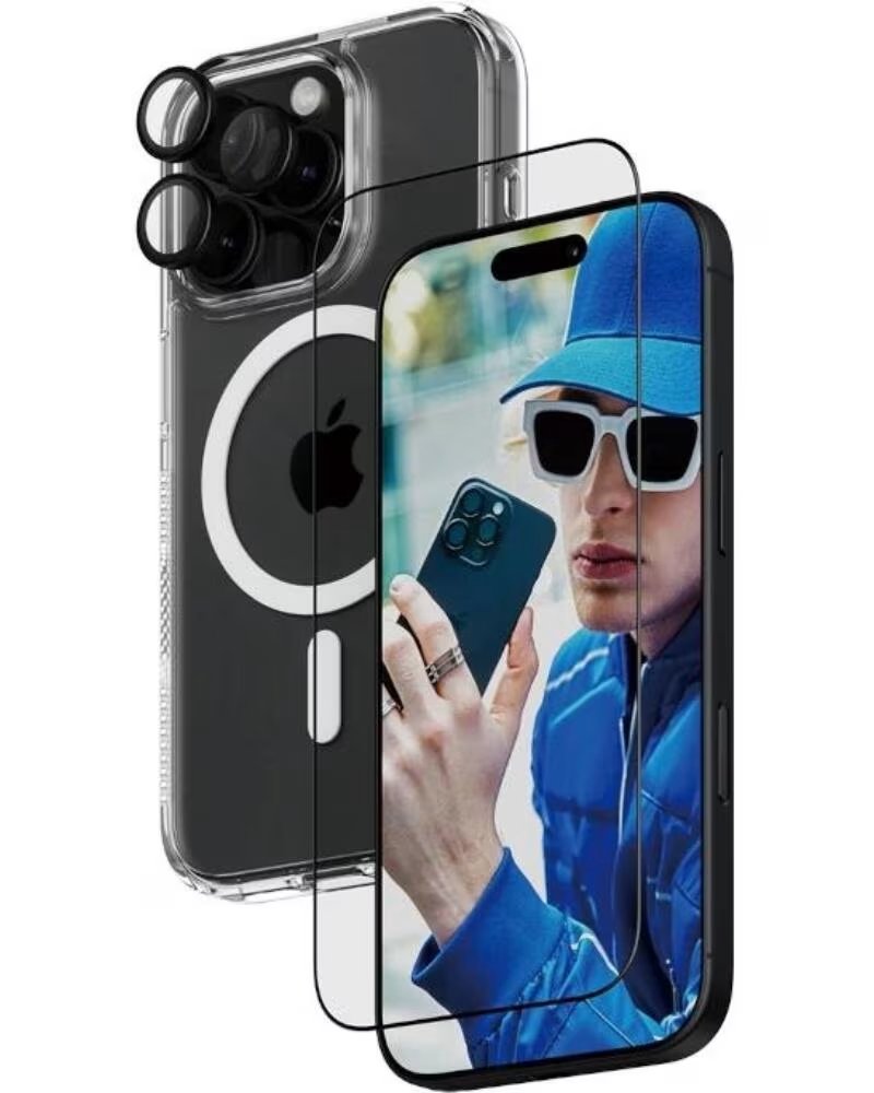 PANZERGLASS 3-in-1 Bundle Protec iPhone 16 Pro