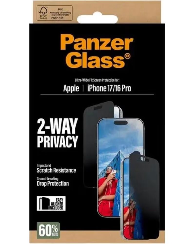 PANZERGLASS Privacy Protector iPhone 17-16Pro