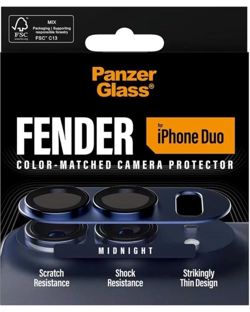 PANZERGLASS Fender Camera Prot iPhone Duo Midnigh