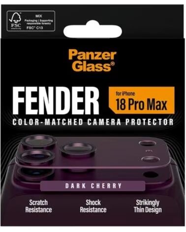 PANZERGLASS Fender Camera Prot iPh 18ProMax Cherry
