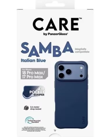 PANZERGLASS Care Samba Case ItalianBlue MagSafe iP 18PMx 17PMx