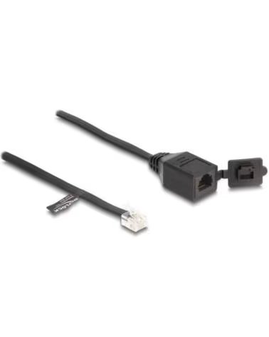 DELOCK Cable RJ11 macho a RJ11 hembra con tapa