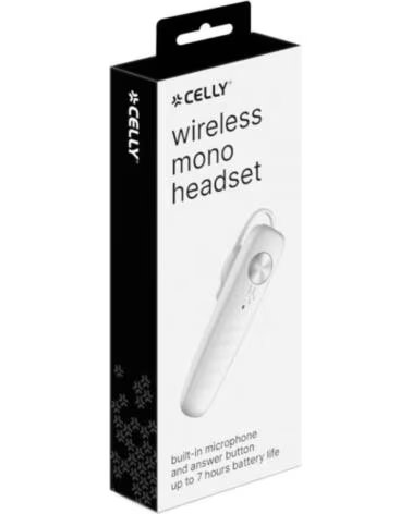 CELLY AURICULAR MONO BLUETOOTH BH20WH BRANCO