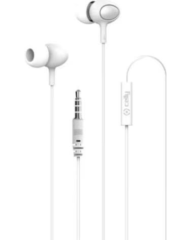 CELLY UP500WH AUSCULTADORES INTRA-AURICULARES COM MICROFONE JACK 35 MM BRANCO