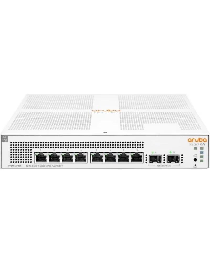HPE ARUBA HPE NW IOn 1930 8xGbE PoE 2SFP 124W Switch