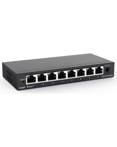 RUIJIE NETWORKS Reyee Unmanaged Switch 8xGb RJ45 Steel Case