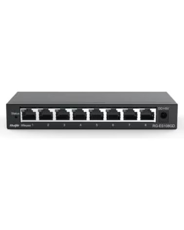 RUIJIE NETWORKS Reyee Unmanaged Switch 8xGb RJ45 Steel Case