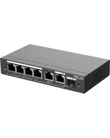 RUIJIE NETWORKS Reyee ES206GS-P Switch 4xPoE 2xGbE 1xSFPC 54W