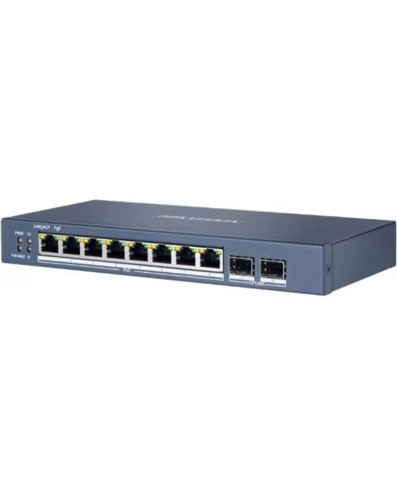 HIKVISION DS-3E1510P-EI-M B Switch 8xGb PoE 2xGb