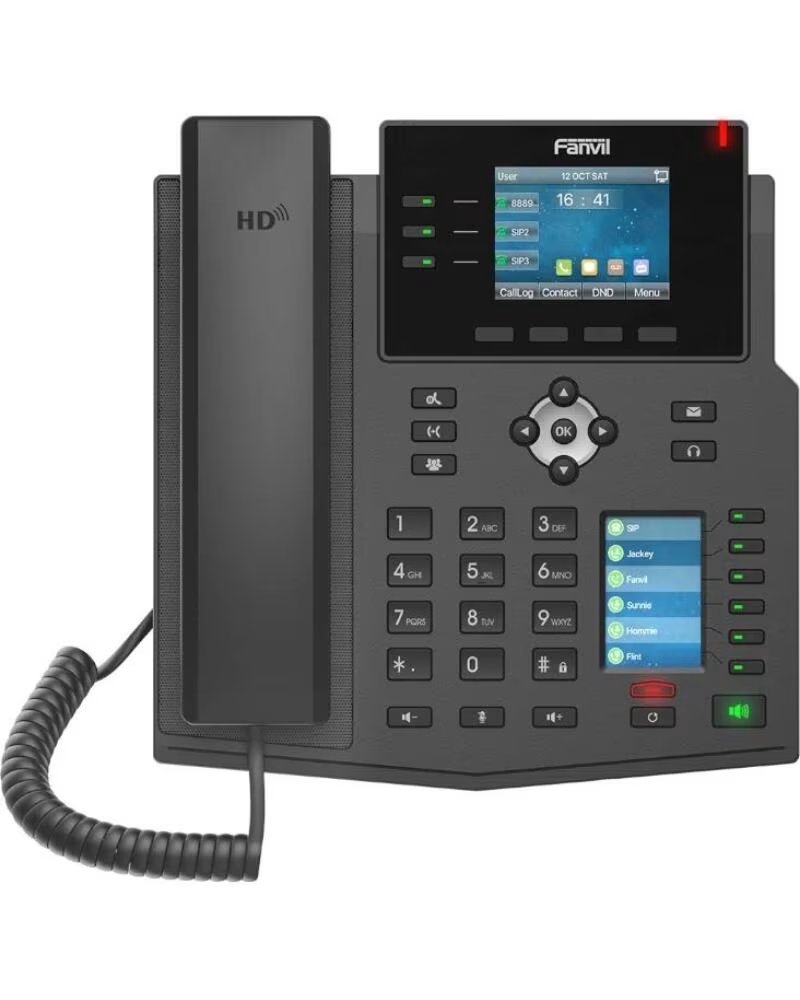 FANVIL X4U 12 lineas SIP 1 pantalla lateral