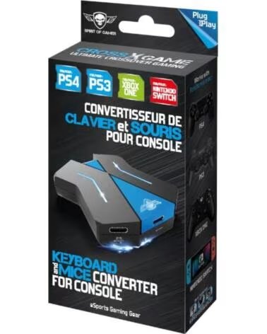 SPIRIT OF GAMER Hub Crossgame negro y azul