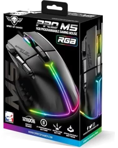 SPIRIT OF GAMER Raton Souris Pro M5 Negro