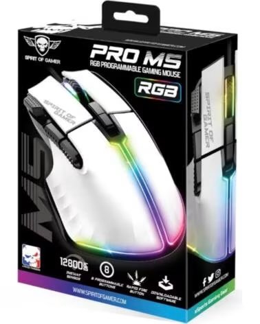 SPIRIT OF GAMER Raton Souris Pro M5 Blanco