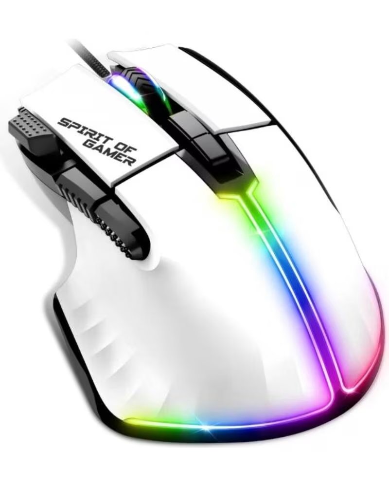 SPIRIT OF GAMER Raton Souris Pro M5 Blanco