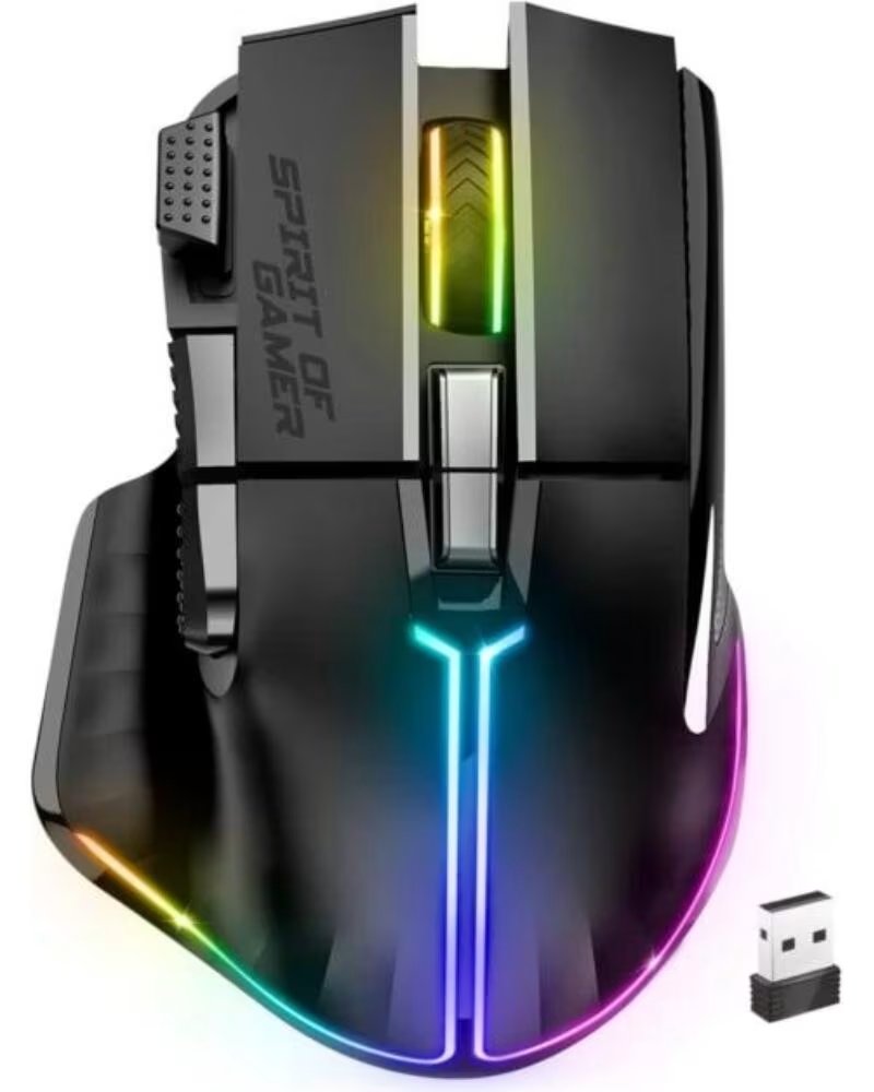 SPIRIT OF GAMER Raton Inalambrico Pro M5 Black