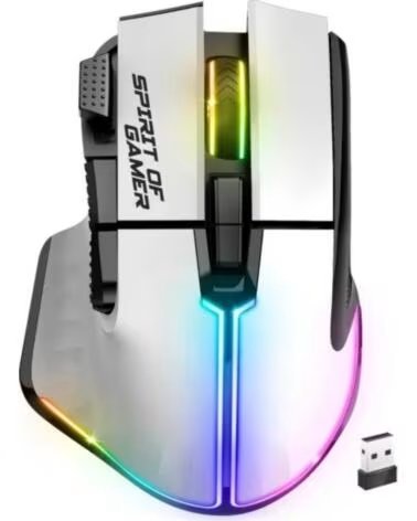 SPIRIT OF GAMER Raton Inalambrico Pro M5 White