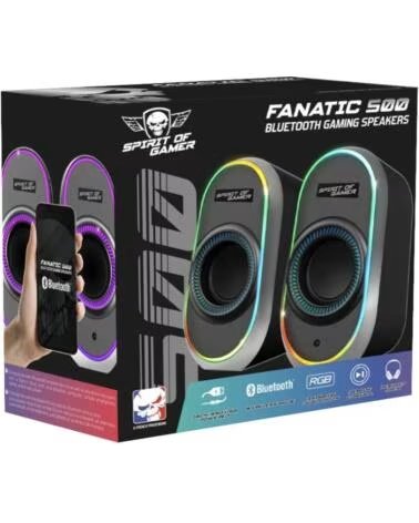 SPIRIT OF GAMER Altavoz 2 0 FANATIC 500 RGB Black
