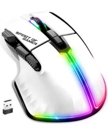 SPIRIT OF GAMER Raton Inalambrico Pro M5 White