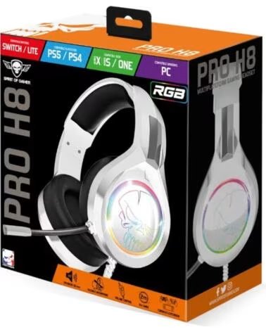 SPIRIT OF GAMER Auricular Pro-H8 white