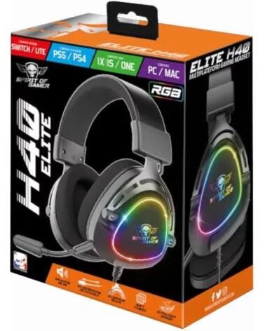 SPIRIT OF GAMER Auriculares Elite H-40 Negro