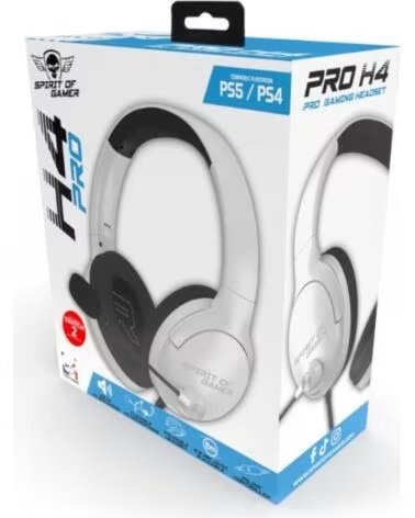 SPIRIT OF GAMER Auricular Pro H4 Blanco