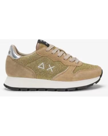 SUN68 SNEAKER ALLY GLITTER TEXTILE Z44204 43 MARRON MARRóN