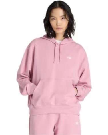 NEW BALANCE KAPUZENPULLOVER SE FT HOODIE WT41507 PTF ROSA