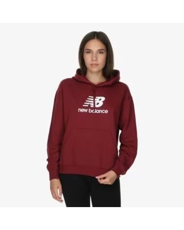 NEW BALANCE SWEAT-SHIRT SE FT LOGO HD WT41504 MHB GRENAT ROJO