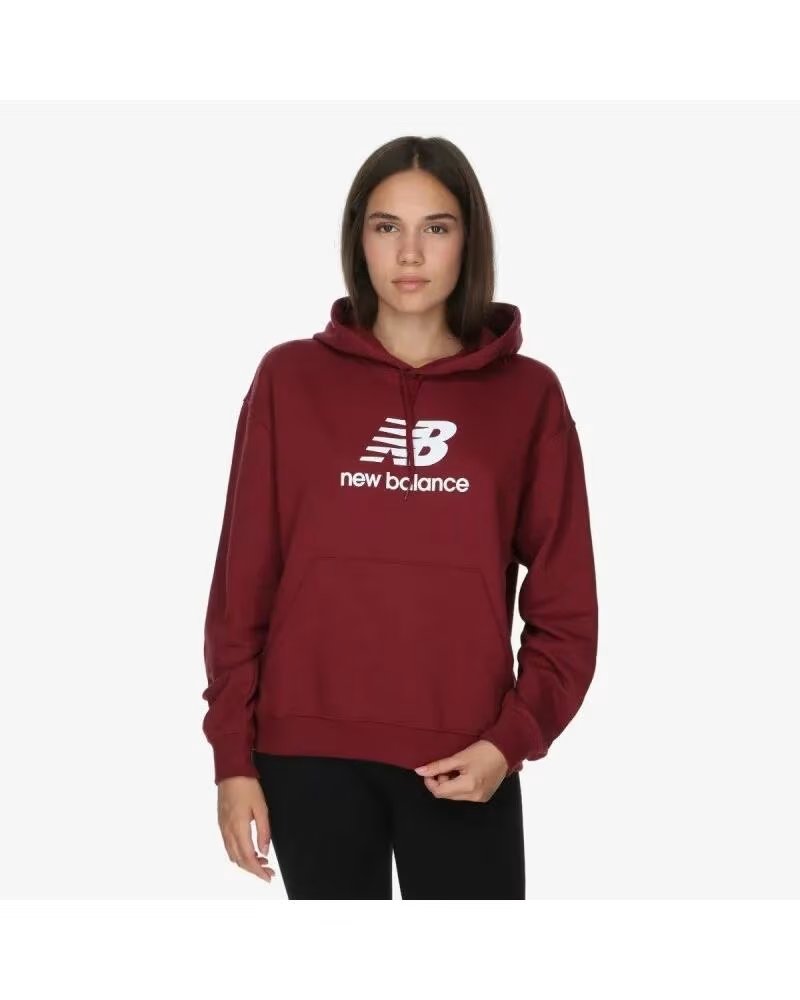 NEW BALANCE SWEAT-SHIRT SE FT LOGO HD WT41504 MHB GRENAT ROJO