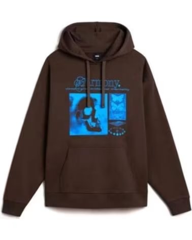 VANS OFF THE WALL SUDADERA HARMONIOUS OS HOODIE VN000JTPD4C1 MARRÓN