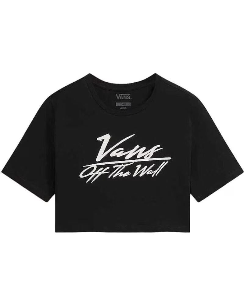 VANS OFF THE WALL CAMISETA GO ANYPLACE CREW CROP II VN000GJ1BLK1 NEGRO