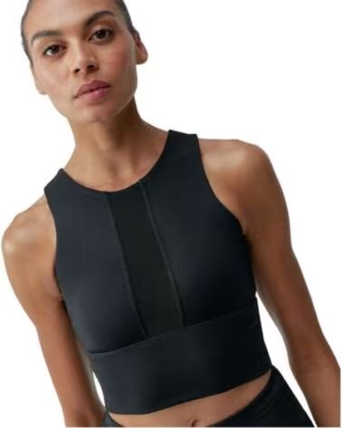 BORN LIVING YOGA TOP MAEVA SS25CS08 NEGRO