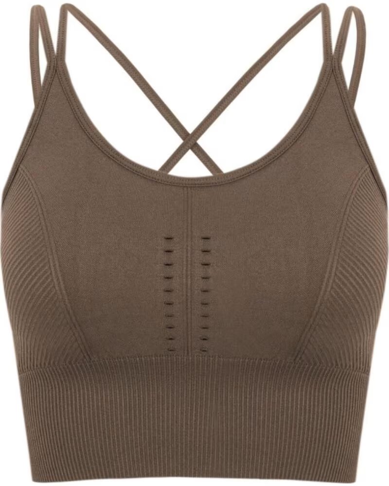BORN LIVING YOGA TOP INDIA O22SM18 B MARRÓN