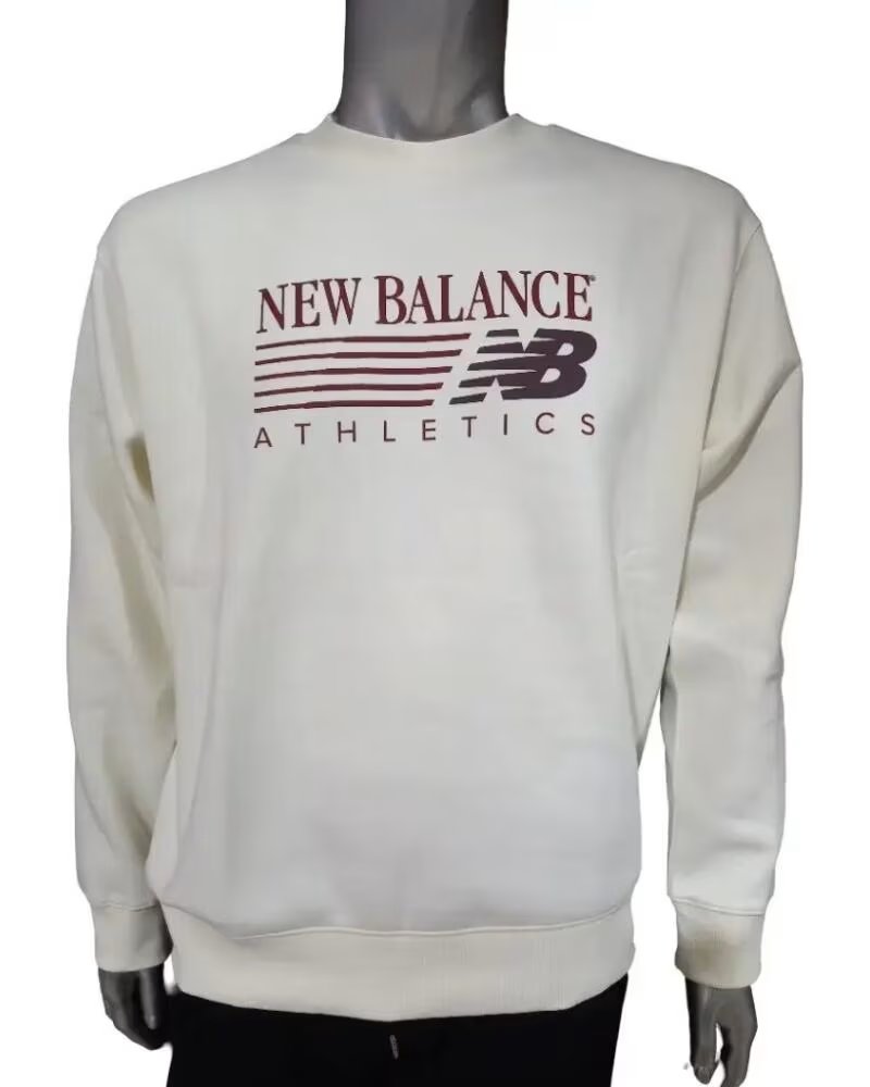 NEW BALANCE Sudadera Hombre Reimagined Graphic Crew Mt62B85K BEIGE