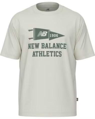 NEW BALANCE T-SHIRT VARSITY PENNANT MT51924 SST BLANCO