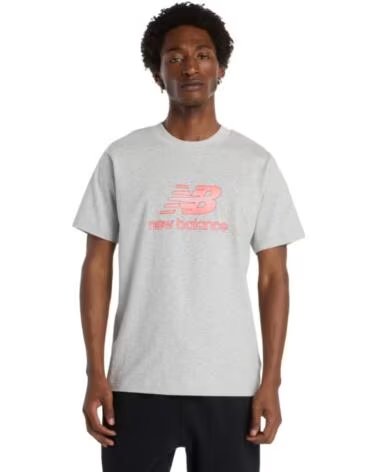 NEW BALANCE T-SHIRT SE SPEK LOGO TEE MT53502 AG CINZENTO GRIS