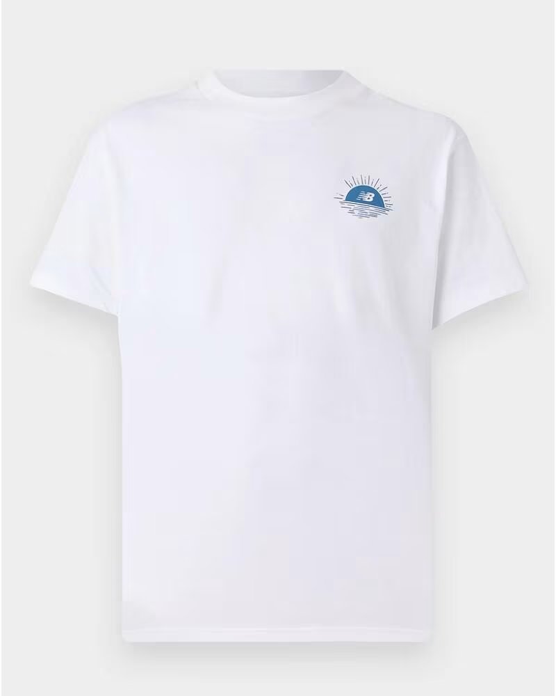 NEW BALANCE T-SHIRT LOB BOT SS MT51923 WT BRANCO BLANCO