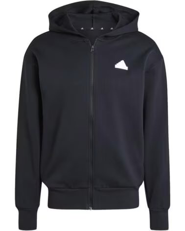 ADIDAS KAPUZENPULLOVER MIT REISSVERSCHLUSS FUTURE ICONS BOUBLENIT JI6324 SCHWARZ NEGRO